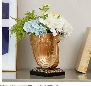 

CREATIVE RESIN BIRD PEACOCK VASE FLOWER POT FLOWER ARRANGEMENT ACCESSORIES MODERN HOME DECORATIONS GOLD CRYSTAL WEDDING