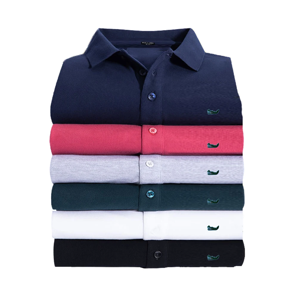 High Quality Spring Autumn 100% Cotton Embroidery Logo Casual Polo Shirts Men's Long Sleeve Polo Shirt 2021 New Arrival Tops Tee High Quality Spring Autumn 100% Cotton Embroidery Logo Casual Polo Shirts Men's Long Sleeve Polo Shirt 2021 New Arrival Tops Tee