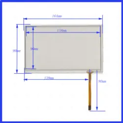 ZhiYuSun 7153 164*99 мм контактная точка до 7 дюймов стекло сенсора резистивный экран для автомобиля экран стекло
