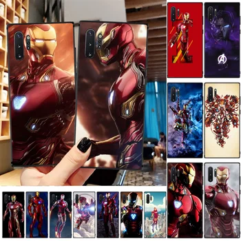 

Reayou Iron Man MARK85 MARK50 Black TPU Soft Rubber Phone Cover For Samsung A50 S10 Plus S10E Note9 Note8 7 10 Pro