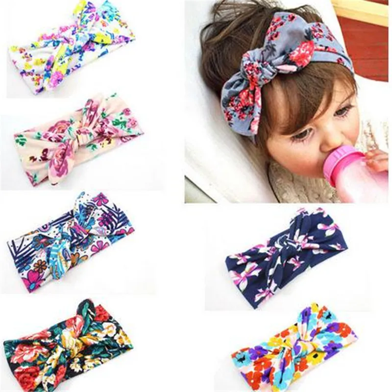 Бохо красочная фотография головная повязка для новорожденных эластичный