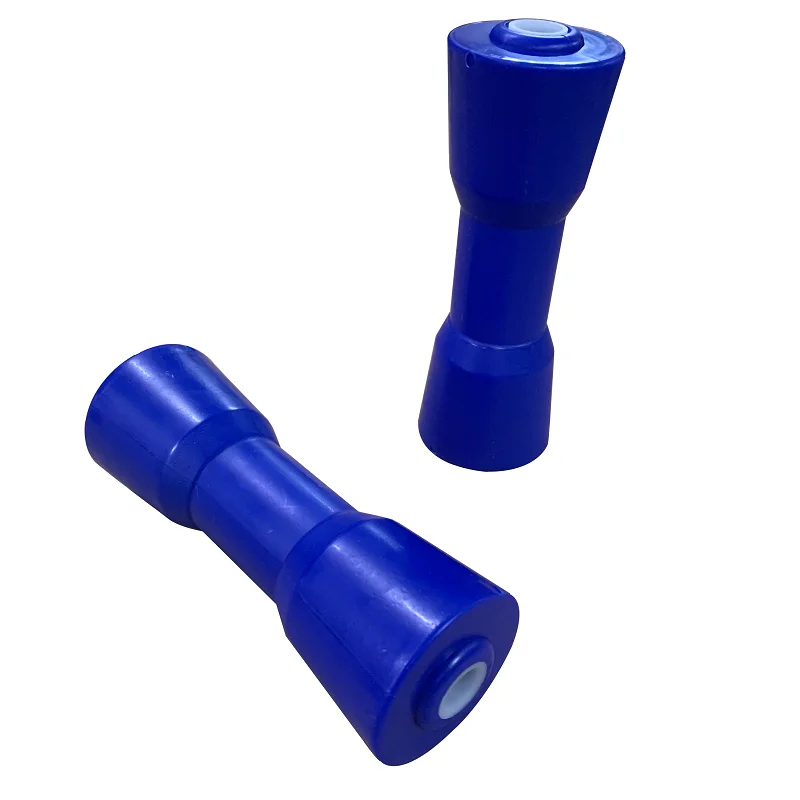 EgoTrailer 1pc Boat Trailer Keel Roller 8" Blue Hard Plastic PE 200mm Self Centering trailer accessories parts