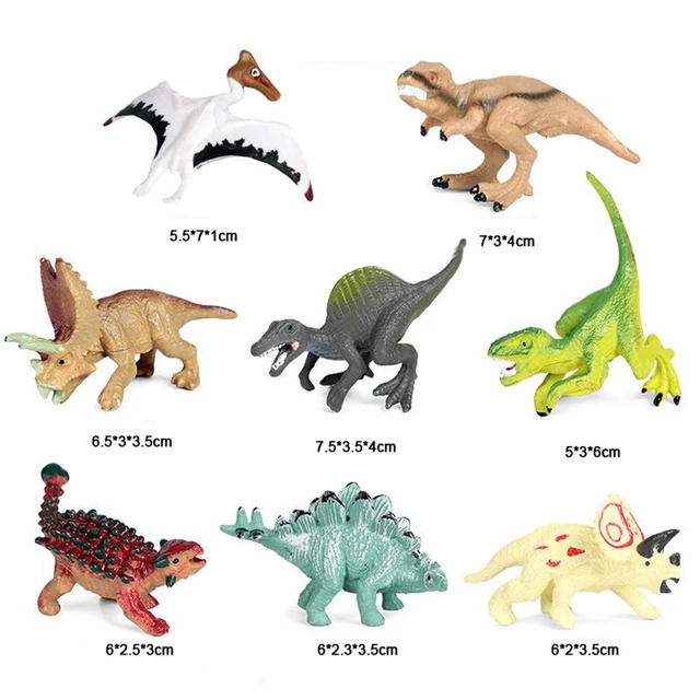 Dinossauro realista brinquedos idade 3 + 2-3 polegada dinossauros modelo  animal atividade jogar - AliExpress