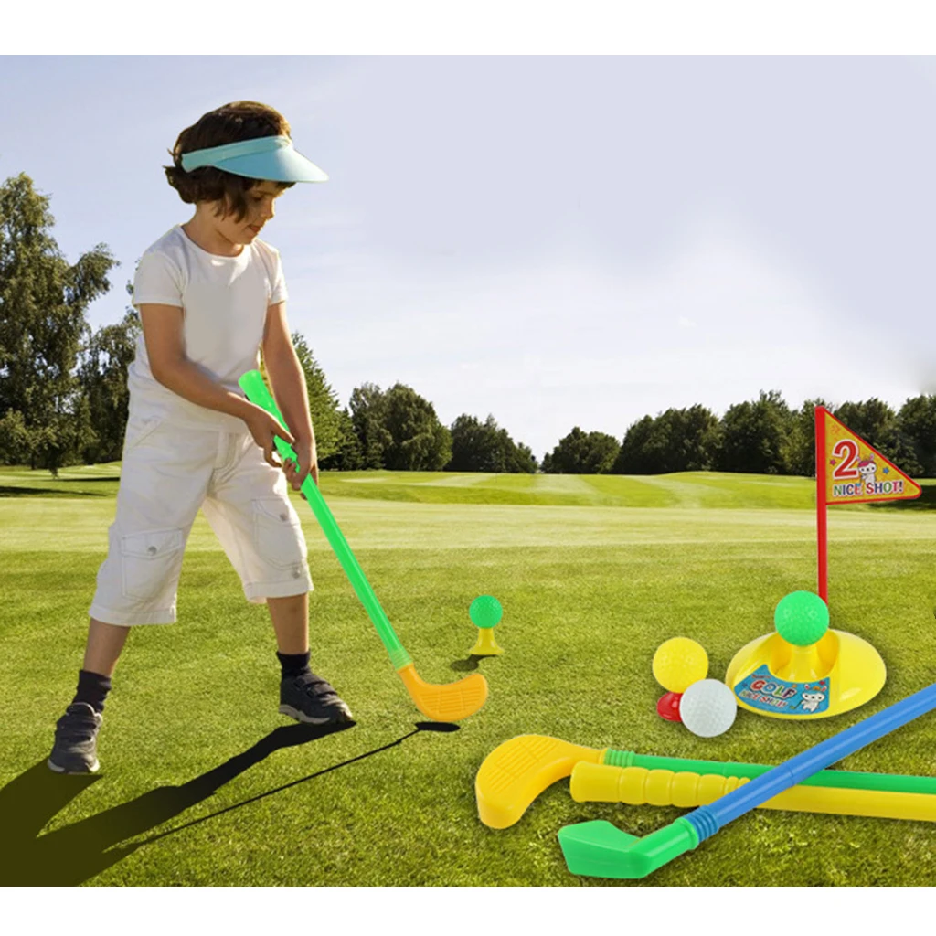Funny Kids Golf Putter Set Indoor Outdoor Putter Boys Girls Putting Cup Hole