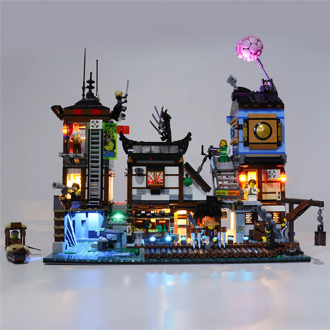 Светодиодный светильник с питанием от USB для доков NINJAGO 70657 (только светодиодный