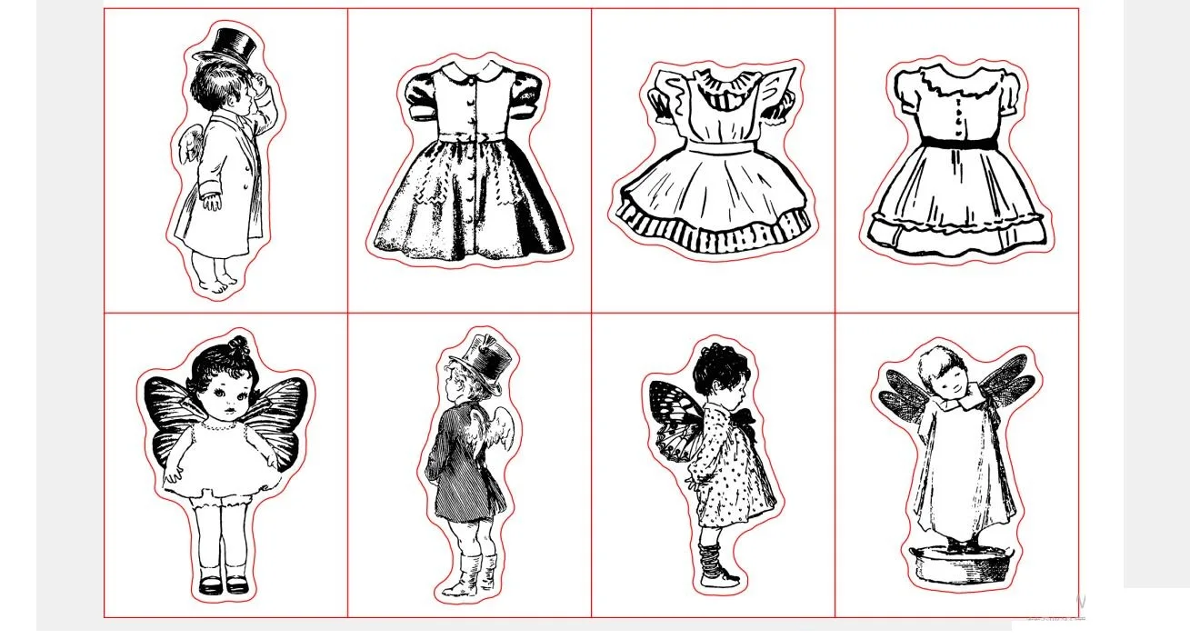 Boy Girl clothes Transparent Clear Stamps DIY Scrapbooking Card Making Fun Decoration Supplies A0443