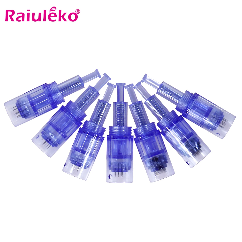 100/50/10Pcs Microneedling Per Derma Pen Vite Cartuccia Ago Cartuccia Microneedle Per Microneedle Dermapen Micro Punta Dell'Ago