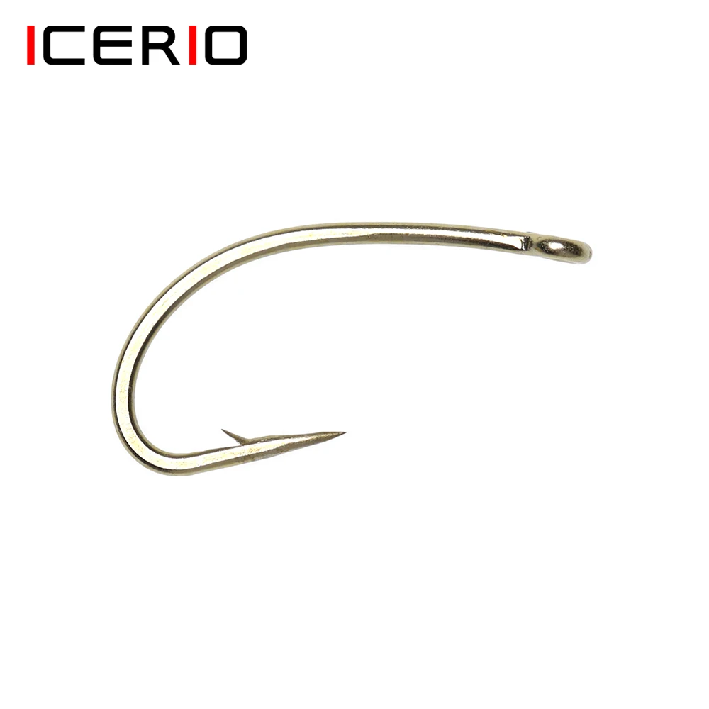 ICERIO 100 шт. рыболовный крючок для ловли нахлыстом Nymph Scud Midge Caddis | Спорт и