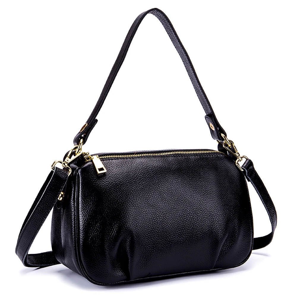 

Fashion Women Top-handle Shoulder Bags With Rivets High Quality Leather Female Large capacity Tote Bags