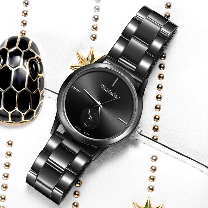 WoMaGe модные роскошные женские часы из нержавеющей стали розового золота Женские часы Reloj Mujer женские часы montre femme часы Saati