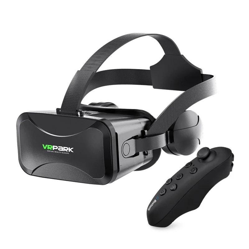 Gafas de realidad Virtual VR VRPARK con controlador 3D VR auriculares para iPhone Android Smartphone 4,5-6,7 pulgadas
