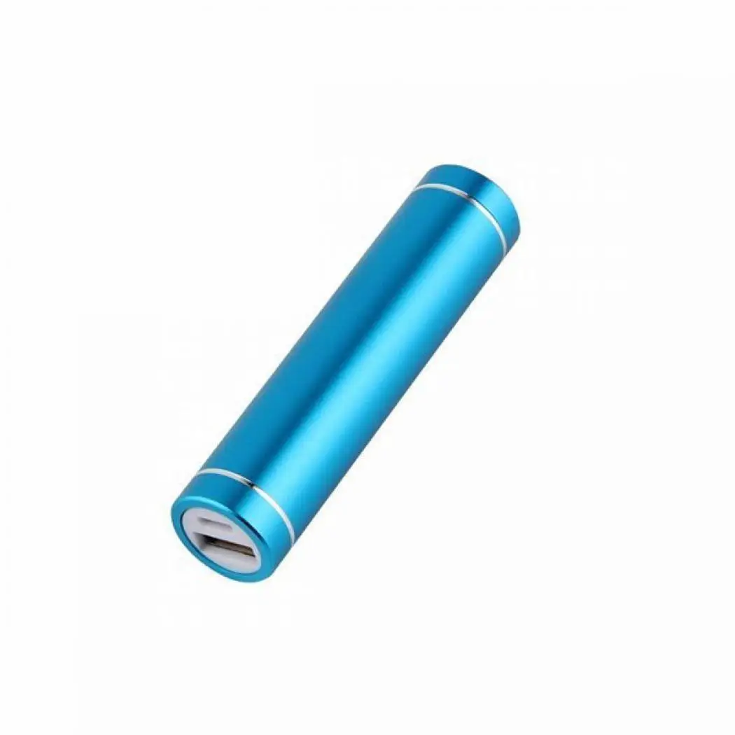 

Portable Mobile Power Box Mini Cylindrical Power Bank Case Phone Generic External Battery Charger Aluminum Alloy Housing DIY Kit