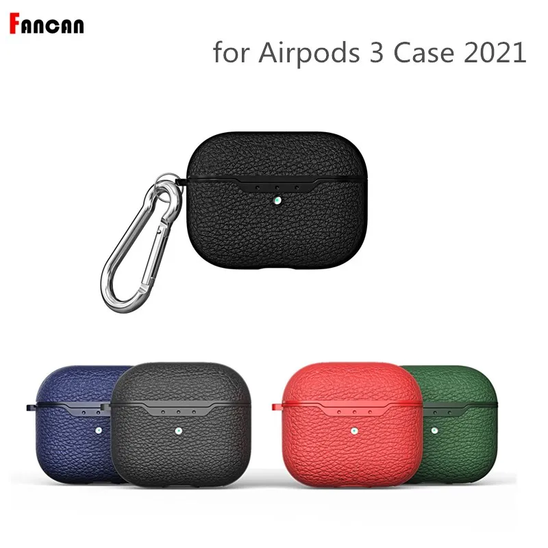 Per Apple Airpods 3 2021 Cover Luxury Leather Air Pods 3 Cover Per Auricolari Per Funda Airpods Pro 2 Cover Per Airpods Pro 2022 Case