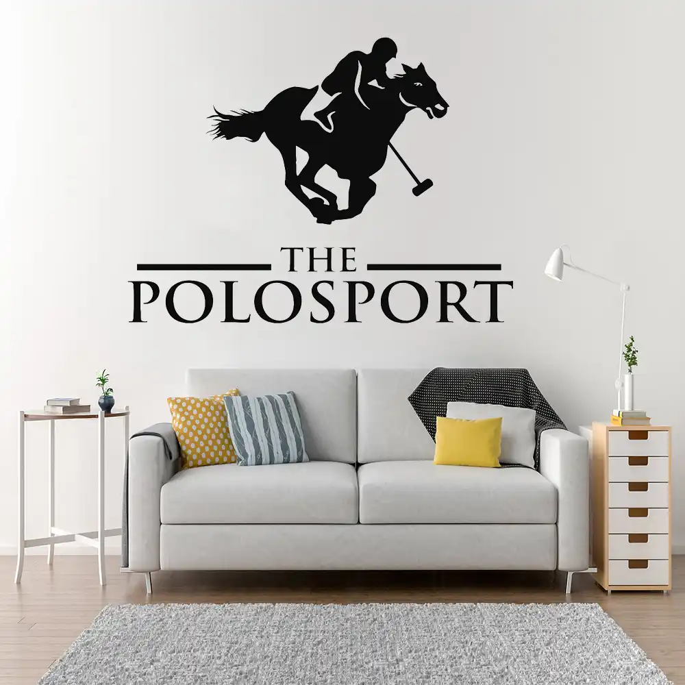 Calcomania De Vinilo Para Pared Deporte Caballo Ecuestre