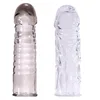 Penis Sleeve Extender Male Reusable Stimulator Cock Delay Ejaculation Particle Adult Sex Toys for Man 1