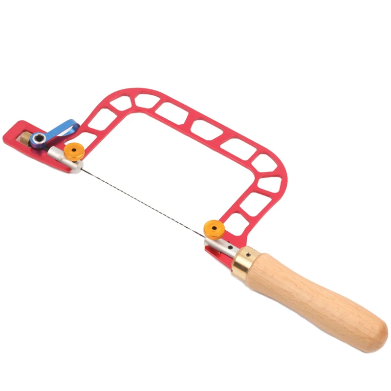 

U-Shaped Hand Saw with Lever Tension Saw Hand Tool Spiral Saw Blade for Jewelry Tool Woodworking Tool