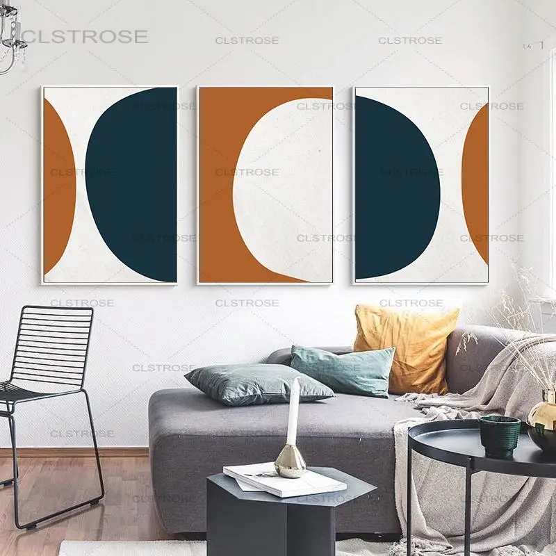 

Geometric Abstract Canvas Painting Scandinavia Art Wall Art Picture Interior Posters and Prints Gallery Living Room Home Decor