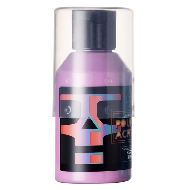 OPHIR 100ML Professional Pouring Acrylic Paint Fluid Marbling Paint for Artist DIY Art Supplies 36 Colors for Choose NO.21 BERRY PINK