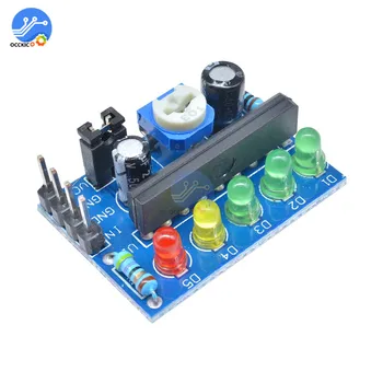 

KA2284 Audio Level Indicator Red Green Yellow LED Indicate Display 3.5V-12V PCB Board for Speaker Amplifier DIY
