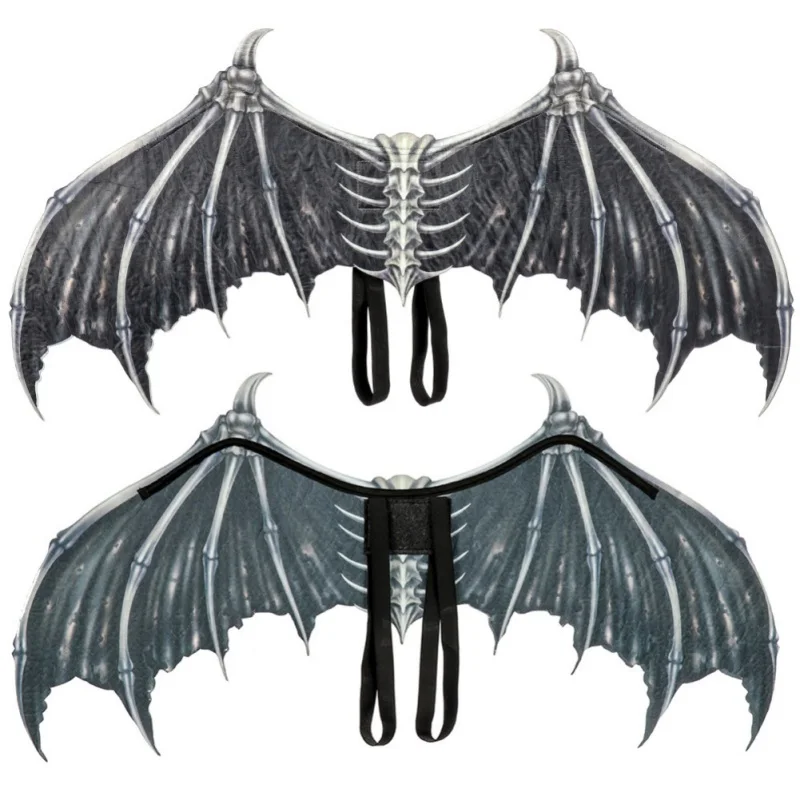 3D крылья, косплей, Хэллоуин, вампир, крылья летучей мыши, украшение, демон, крылья кости, наряды, костюм, аксессуары, карнавальные, вечерние, для взрослых