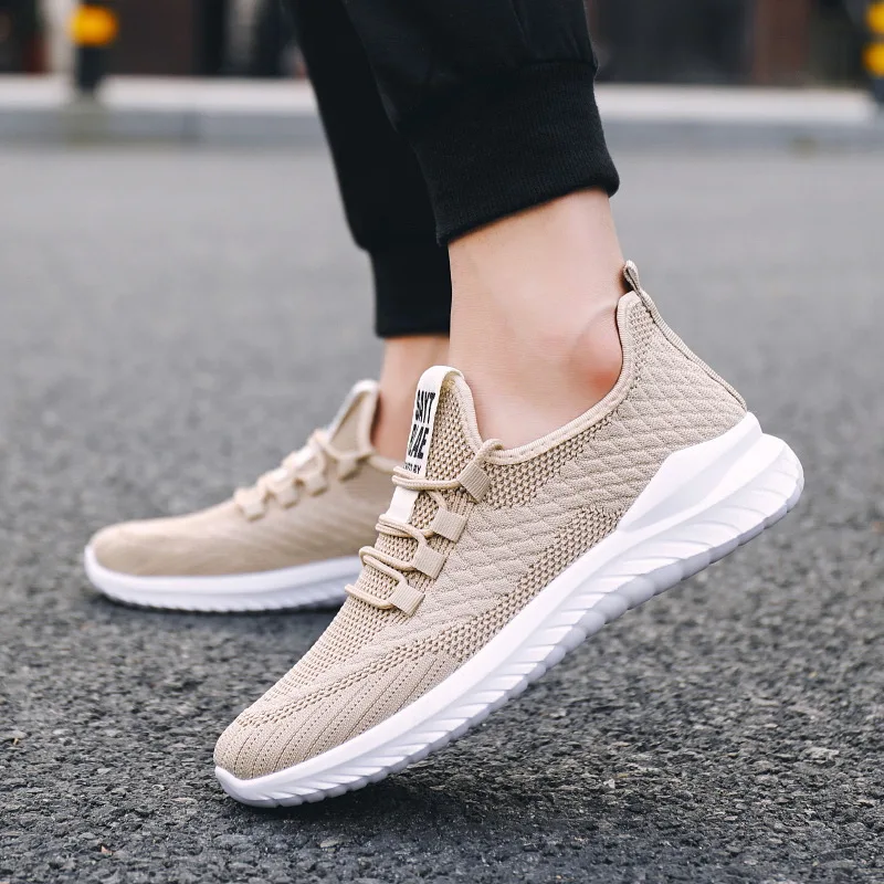 

Air Mesh Fashion Sneakers Men Casual Shoes Breathable 2022 New Oxfords Male Lace-up Running Shoes Mens Loafers Soft Promotion