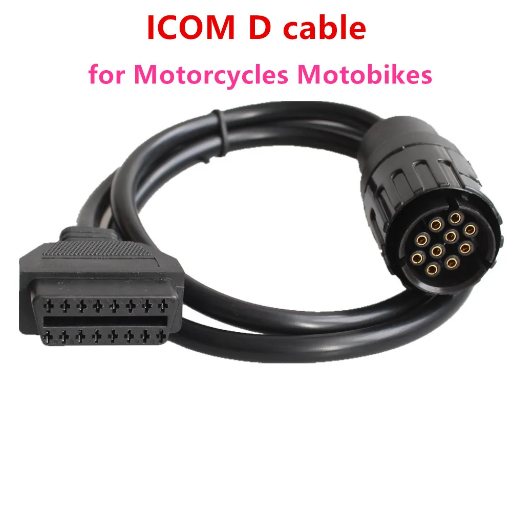 ICOM-D кабель для BMW ICOM D Кабель Мотоциклы мотоциклы 10 Pin адаптер к 16Pin OBD2 OBDII NEXT A2 |