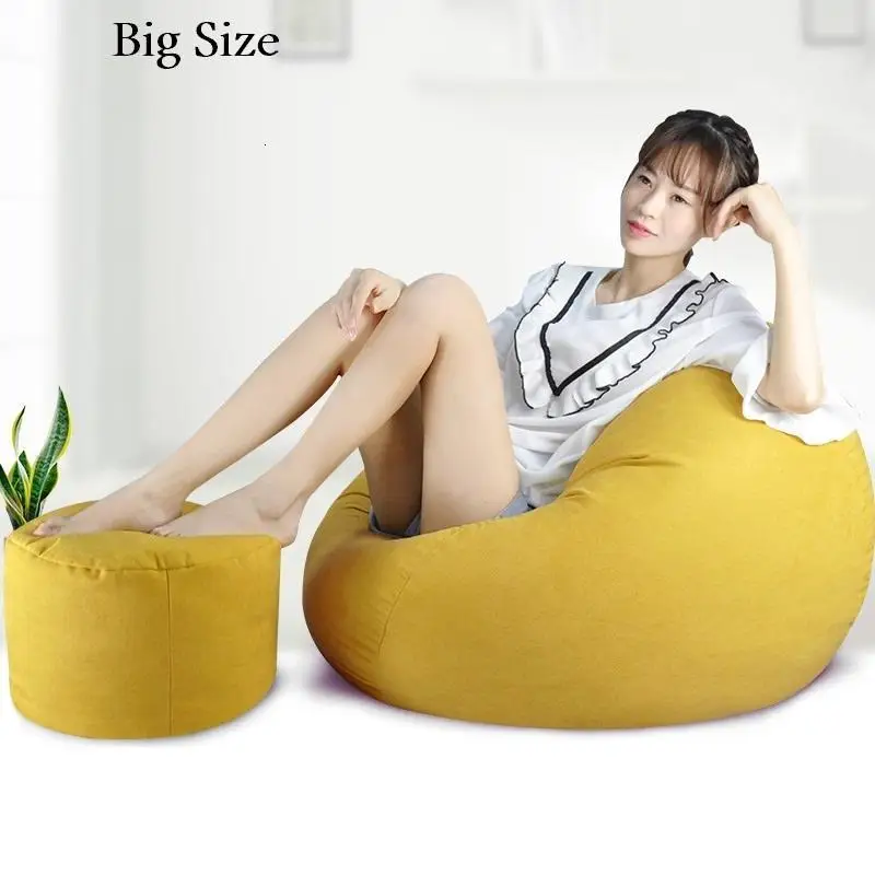 Золотой одиночный Zitzak Kanepe Divano Boozled детская кровать Sandalyeler Copridivano Beanbag Cadeira стул Puff Asiento Bean Bag Диван