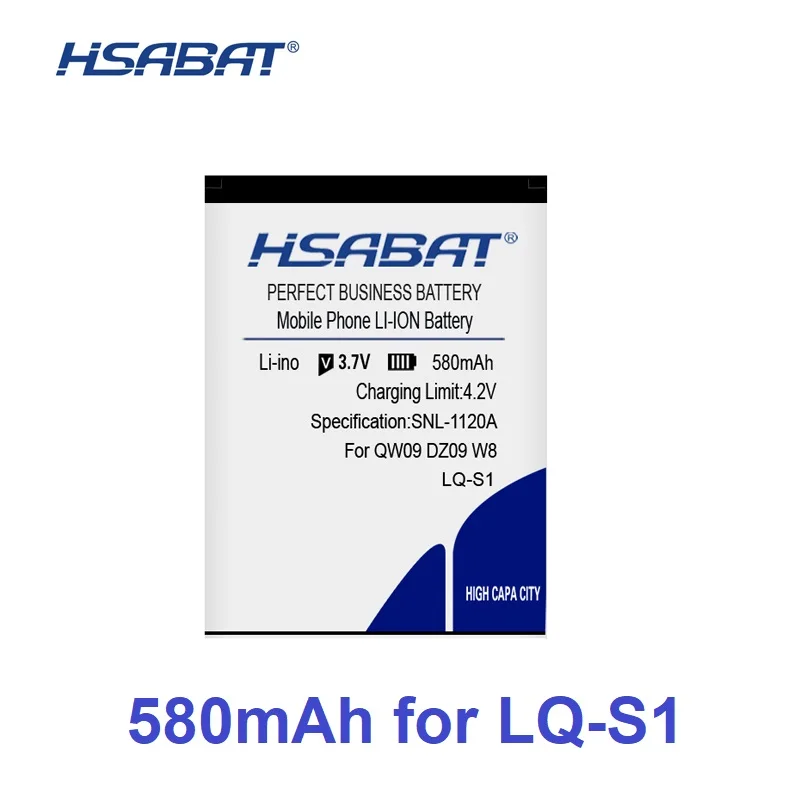 HSABAT 580 мА/ч, LQ-S1 Батарея для смарт-часов AB-S1 DJ-09 DZ09 GJD HKS-S1 FYM-M9 SCX-M9