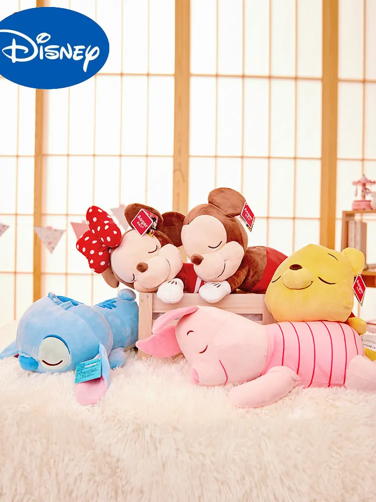 

Disney Cute Mickey Stitch Plush Animal Stuffed Toy Body Pillow Cotton Doll Birthday Christmas Present Children Girl Toy Freeship