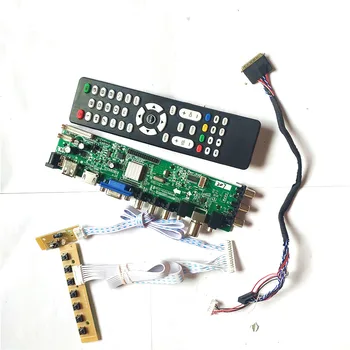 

Fit LP133WH2-TLL1/TLL2/TLL3/TLL4 AV HDMI VGA USB DVB 1366*768 screen 40 pin LVDS 3663 TV digital upgrade LCD drive board DIY Kit