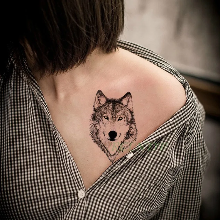 Good Value Temporary Tattoo Sticker Wolf Lion Waterproof Arm-Neck Animal Women for Eagle Hand-Wrist-Foot znKwNgQZ