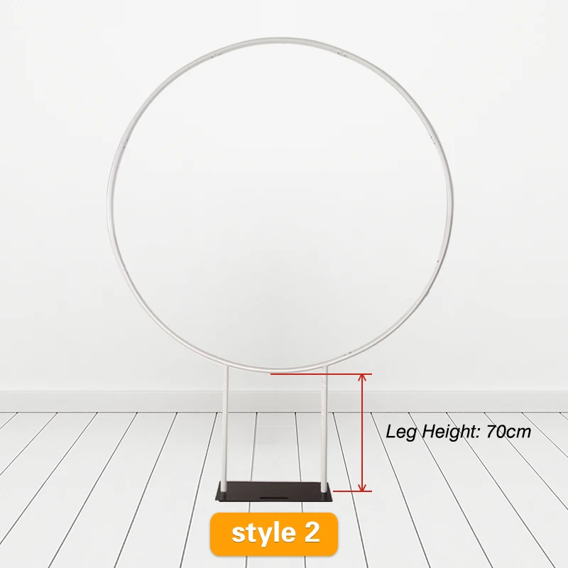 US $289.00 Funnytree Round Background Wedding Arch Stand Custom Mariage Party Circle Frame Birthday Party DIY Outdoor Backdrop Support
