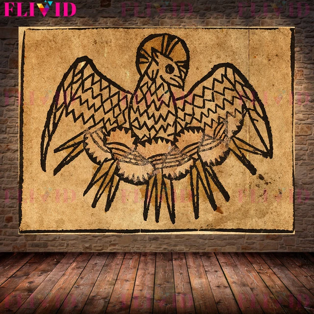 Ancient Alchemie Hexerei Amulett Talisman Wicca Wall Art Canvas Painting Abstract Witch Achemy Poster And Print Decor Unframed F