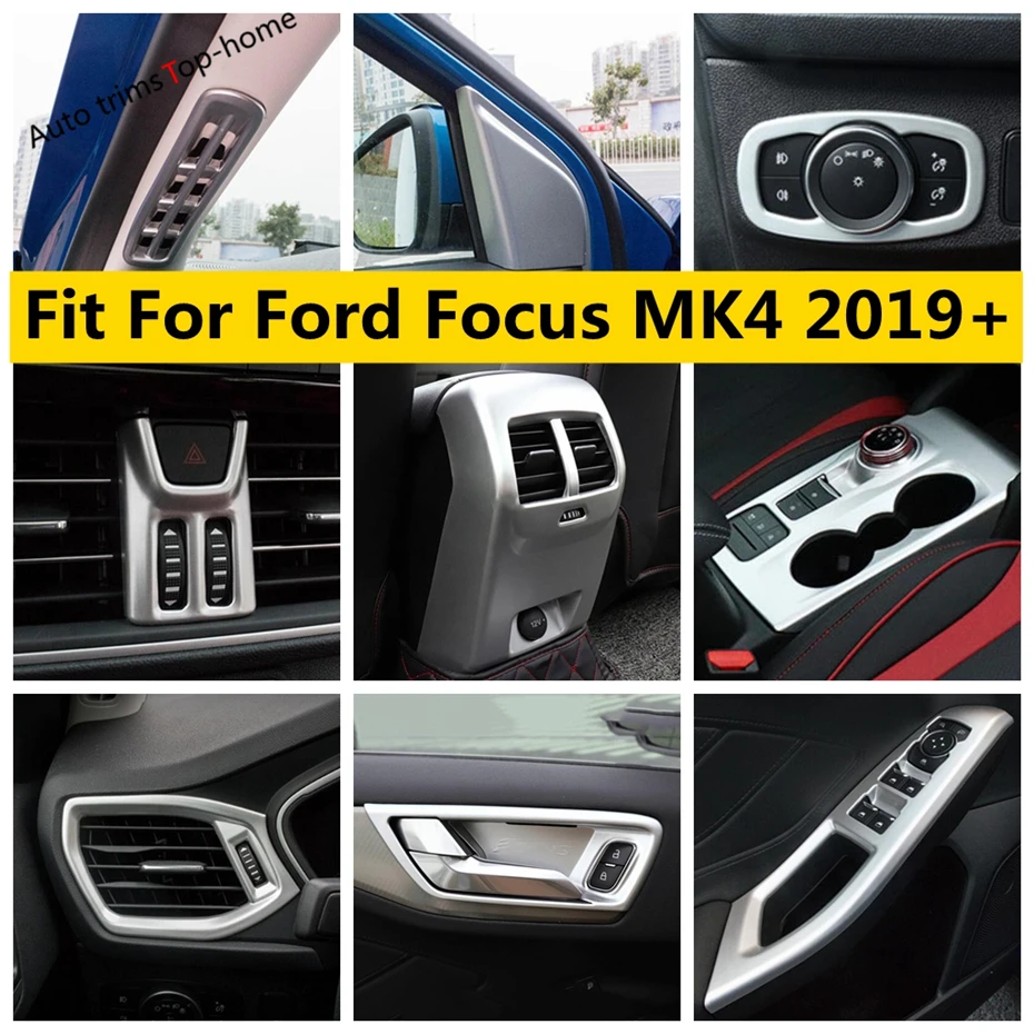 

Pillar A / Head Lights / Warning Lamp Frame / Window Glass Lift Button / Dashboard Cover Trim Fit For Ford Focus MK4 2019 - 2022