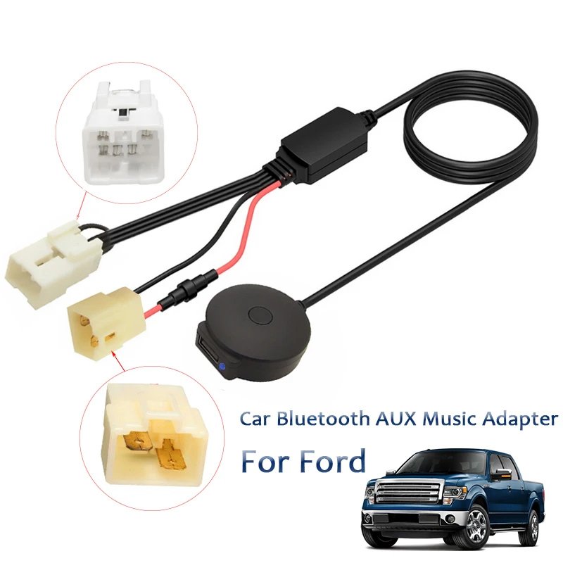 Автомобильный Bluetooth 4,0 AUX музыкальный адаптер с USB зарядным гнездом для Ford Falcon(BF) 2005-2008/(BA) 02-05 Territory(SY-SYII) 05-11