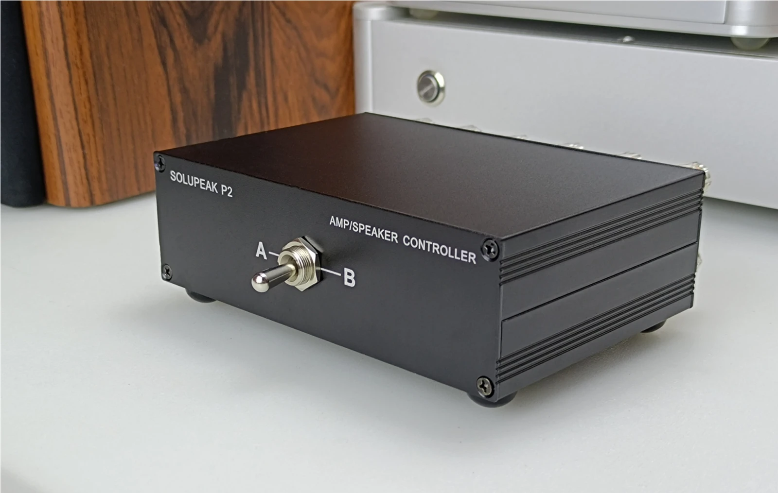 Amplificatore a 2 vie/scatola di commutazione del selettore dell'altoparlante dell'altoparlante, switcher della sorgente del segnale di ingresso audio stereo passivo per audio hifi