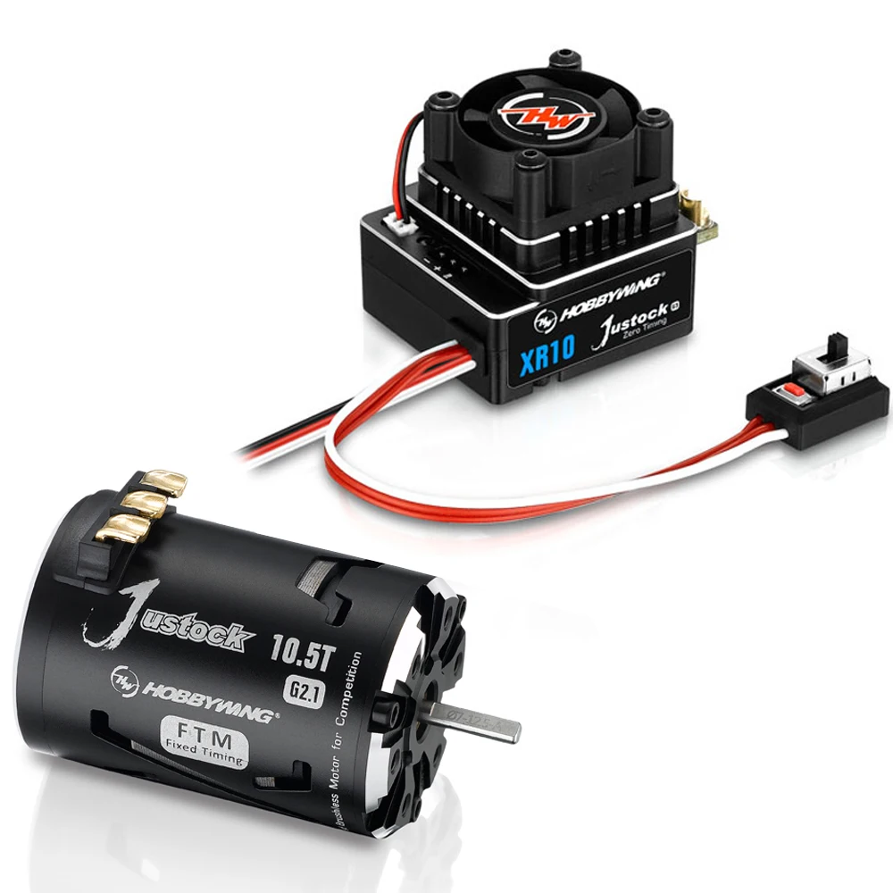 Hobbywing Xerun XR10 G3 Justock 60A Sensored Brushless ESC Speed Controller + 3650 G2.1 motor for 1/10 Flat Sports Drift Car