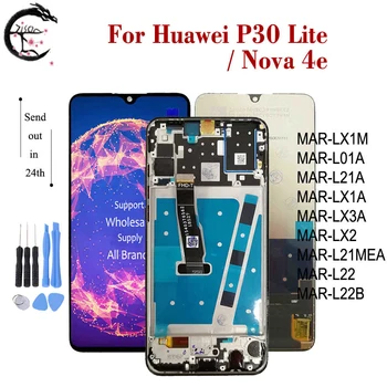 

LCD With Frame For Huawei P30 lite MAR-L01A LX1A LX2 L21A LX3A LCD Full Display Screen Touch Digitizer Assembly Nova 4e Display