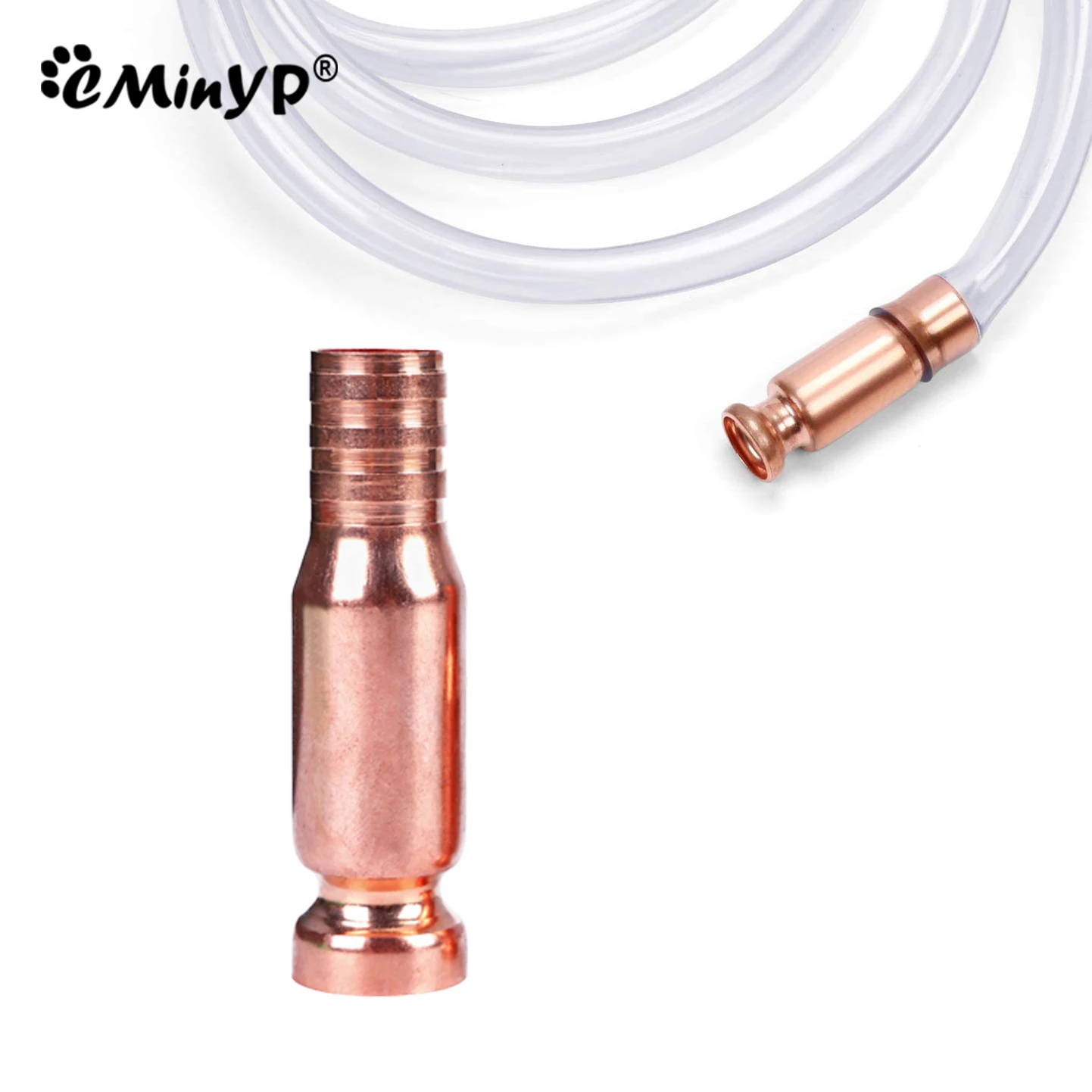 Copper Shaker Siphon Pipe Fitting Aquarium Manual Pump Change Water Tool Gasoline Fuel/Fish Tank Self Priming Siphon Joint,aquarium accessories,aquarium water replenishing tool