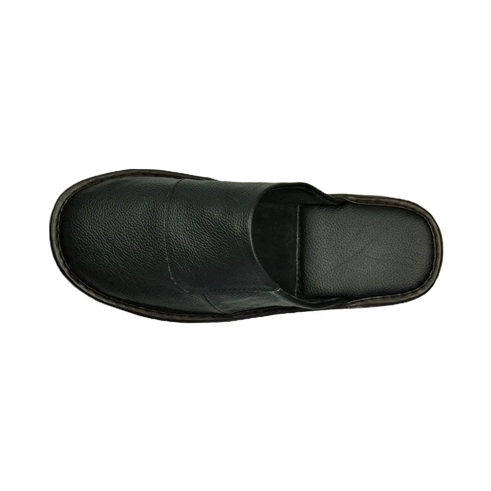 Genuine Cow Leather slippers couple indoor non-slip men women home fashion casual single shoes PVC soft soles spring summer 508