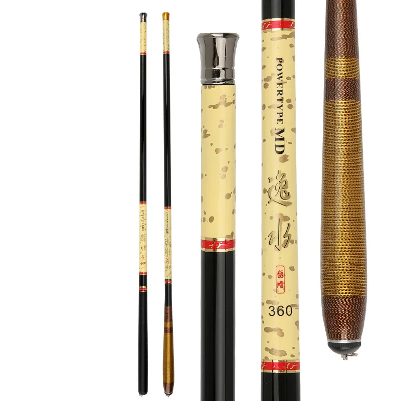 

Short Section Fishing Rod Carbon Pole Rod 3.6 4.5 5.4 6.3 7.2 M Light Hard Streams Pole Fishing Rod