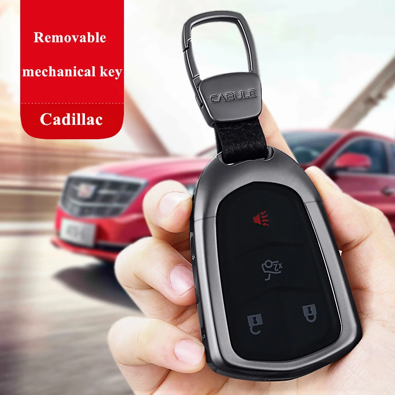 

Hight End Metal Key Case For Cadillac ESCALADE/ XT6/ XT5/ XT4/ CT6/ XTS/ ATS, Car Key Protective Shell , Keychain
