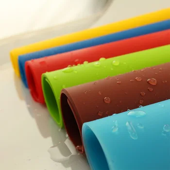 

40*30CM Easy Cleaning Silicone Kitchen Accessories Bowls Coasters Table Decor Waterproof Non-slip Insulation Placemat