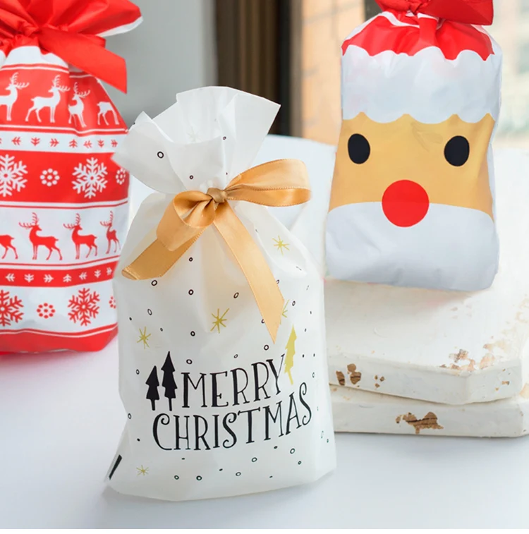 QIFU крафт-бумажные пакеты для попкорна мешок конфет коробки рождественские бумажные подарочные пакеты Рождественская Упаковка конфет попкорн коробка