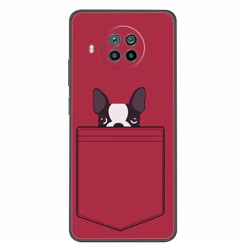 VQWQ Silicone Cover per Xiaomi Mi 10T Pro 5G, Custodia TPU Bumper Protettiva Case con Motivo Morbido Leggera Sottile Glitter Sabbia Antiurto Antigraffio Antipolvere Cover per Donna Maschio [DT]-Cane