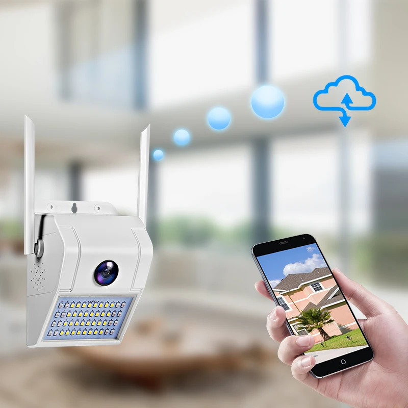 KERUI 1080P HD водонепроницаемый настенный светильник WiFi уличный фонарь для двора