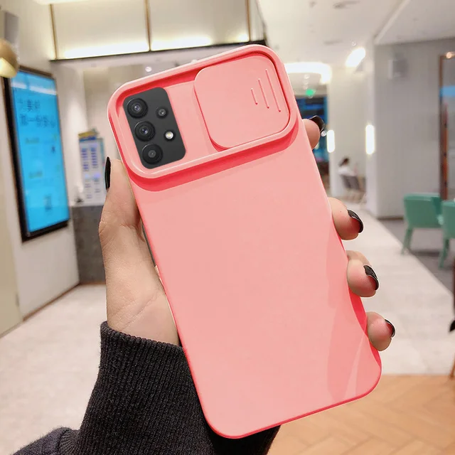 A52 Case For Samsung A51 A32 A12 S21 S20 FE Case Silicon Funda Samsung A31 A52s 5G A72 A02 A03S A22 A42 A22 M32 M22 Matte Covers Pink