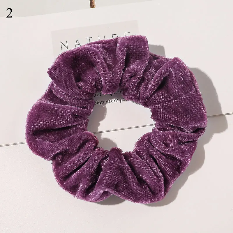 33 Colors Velvet Scrunchie Women Girls Elastic Hair Rubber Bands Accessories Gum For Women Tie Hair Ring Rope Ponytail Holder head scarves for women Hair Accessories