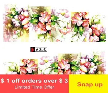 

New color full stickers flowers pregnant women nail applique nail stickers