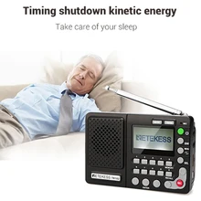 Retekess TR102 радио FM/AM/SW портативный мировой диапазон приемник MP3 плеер REC рекордер 800 мАч ЖК-дисплей AUX с таймером сна